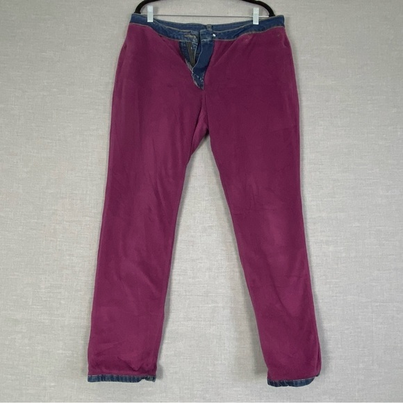 Bit & Bridle Fleece Lined Jeans Sz 12 Mid Rise Straight Leg - Picture 4 of 10